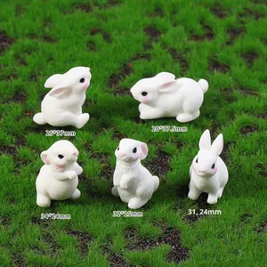 Dễ Thương Thỏ Mô Phỏng Thu Nhỏ Cảnh Quan Sáng Tạo 3D Nhựa Trang Trí Cho Tự Làm Trang Trí Nội Thất Handmade Phim Hoạt Hình Trang Trí Trang Trí - Product Image 2