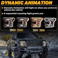 Phares à LED compatibles avec F150 2018 2019 2020 (ne convient pas au Raptor) avec clignotants séquentiels, pas besoin d'ampoules supplémentaires