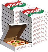 Boîte d'emballage pour pizza écologique en gros, boîte à emporter en carton ondulé personnalisée pour restaurant