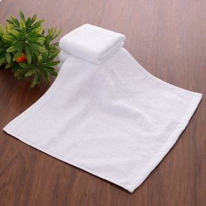 Factory Wholesale 100% Cotton Face <strong>Towel</strong> 30*30cm White Wash Cloth Woven Technique - Product Image 5