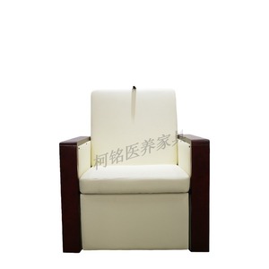 Sillón Cama Plegable Keming para Hospitales y Centros Médicos, 820*710*950/1800mm, Color Blanco Hueso, Madera Maciza, para Uso en Salas de Hospitalización - Product Image 4