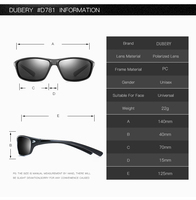 Lunettes de soleil DUBERY pour homme, classiques, rétro, polarisées, décontractées, pour la conduite, les voyages, lunettes de soleil de marque, Gafas De Sol D135