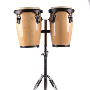 Orff strumento a percussione Conga 8 + 9 pollici Drum Set con supporto in legno materiale <span class=keywords><strong>per</strong></span> l'educazione musicale dei <span class=keywords><strong>bambini</strong></span> - Product Image 1