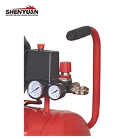 Kompresor Udara Portabel SHENYUAN 2.5HP 1.8KW Berpendingin Udara, Berpelumas, Penggerak Langsung, Kapasitas 185L/menit, Bertenaga AC