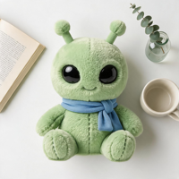 Fabricant Professionnel – Peluche Alien Vert Personnalisée en Coton (98% Fidélité) – Certifiée CE EN71 ASTM UKCA – Jouet Doux Rembourré – Cadeau d'Anniversaire pour Fans