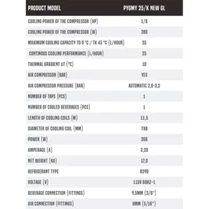 Dispenser di birra Lindr Pygmy 25/K - Product Image 5