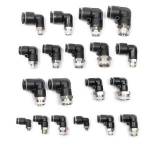 HOFUJNG Conectores Neumáticos de Codo Macho de 8mm PL, Accesorios de Línea de Aire con Rosca Macho 1/2 BSPT, Conectores de Plástico de Empuje Rápido - Product Image 5