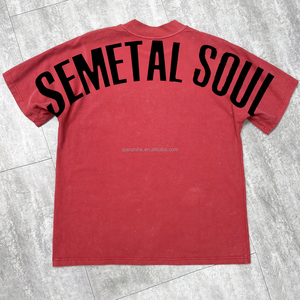 เสื้อผ้าฝ้ายคุณภาพสูงสำหรับฤดูใบไม้ผลิเสื้อยืดโอเวอร์ไซส์พิมพ์ลายกราฟิก - Product Image 2