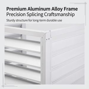 Cache-<span class=keywords><strong>climatiseur</strong></span> extérieur en aluminium sur mesure, ventilé, résistant à la rouille et étanche pour jardin - Product Image 5