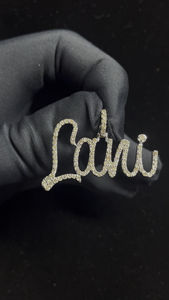 Pendentif personnalisé en argent sterling 925 avec pierre brillante, diamant moissanite couleur D VVS, parfait pour un usage quotidien des femmes, cadeau - Product Image 3