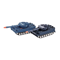 Dört kanal RC tankı oyuncak elektrikli uzaktan kumanda askeri hafif ses ile mücadele tankı oyuncak