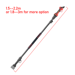 Có thể sạc lại 7.2 chân không chổi than điện pruner 2 cái pin gấp mở rộng cực cao su xử lý pin Powered cực pruner - Product Image 1