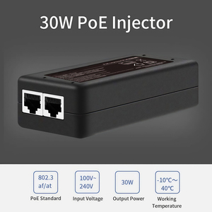 Injecteur PoE Actif Gigabit Powerline pour Ordinateur de Bureau, Adaptateur 30W, Alimentation sur Ethernet, 10/100/1000M/2.5Gbps IEEE 802.3af/at - Product Image 2