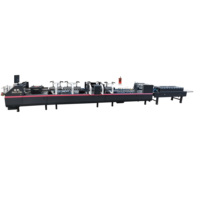 Machine à coller les boîtes en carton automatique électrique ZH-700YF, colle froide/à base d'eau, alimentation automatique, emballage bois/métal