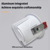 Spot encastré LED anti-éblouissement ETL 5004879 pour plafond, sans cadre, pour hôtel, intérieur, maison