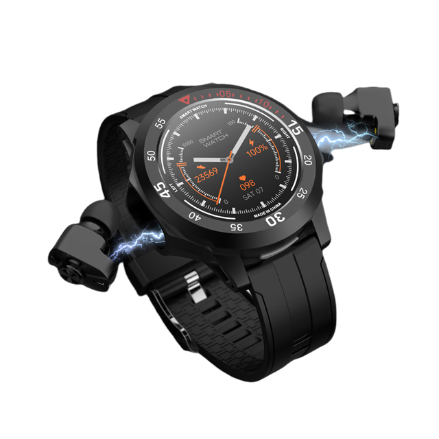 N15 N16 TWS Smart Sport Watch with Wireless Earphone 2 in 1 BT Call Sleep Heart Rate Monitor for Women Men Watch with Earbuds