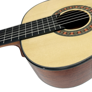 China Made High End Grade Glossy Solid Spruce <b>Top</b> Mahogany Body Traditional Nylon <b>String</b> Classical Guitar with Good Sound - Product Image 4