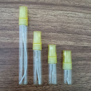 Großhandel Mini Klarglas Tube Sprüh flaschen 2ml 3ml 5ml 10ml Parfüm Zerstäuber Tester Öl verpackung Bunte Kunststoffs prüh geräte - Product Image 6