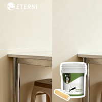 Peinture de finition acrylique transparente haute brillance ETERNI pour murs intérieurs, formule à base d'eau, couleur améliorée, application au pinceau