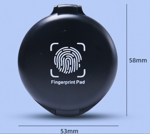 Nouveau clair estampage Id sécurité <span class=keywords><strong>carte</strong></span> d'identification fournitures Anti-faux séchage rapide empreinte digitale tampon encreur Mini empreinte digitale tampon - Product Image 3