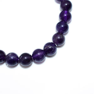 Braccialetto di <span class=keywords><strong>ametista</strong></span> scuro naturale all'ingrosso 4/6/8/10/12/14/16mm per <span class=keywords><strong>donna</strong></span> uomo - Product Image 4