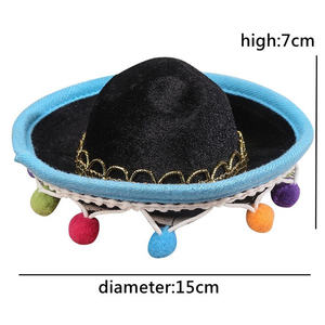 Mini Sombrero ajustable para niñas y niños, Sombrero para Fiesta, festivales, Carnaval, suministros de temática Coco - Product Image 2
