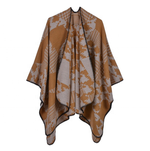 Cardigan <span class=keywords><strong>pied</strong></span>-<span class=keywords><strong>de</strong></span>-<span class=keywords><strong>poule</strong></span>, en cachemire, pour femme, châle, Vintage, Unique, vêtement chaud pour l'hiver, Cardigan, Cape, <span class=keywords><strong>Poncho</strong></span> - Product Image 5