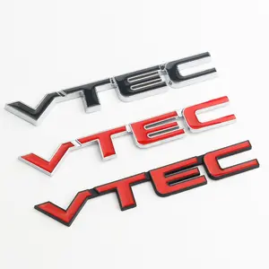 3D Metal Rear Trunk Emblem Custom Car Badge For Honda Civic VTEC