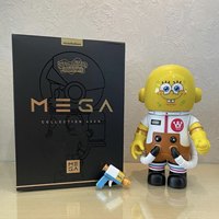 P0P MRAT MEGA MEGA Colección 400% y 1000% MOLLY Bob Esponja Figura de Colección Caja Sorpresa Misteriosa LABUUB
