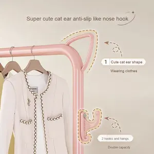 <span class=keywords><strong>Perchero</strong></span> <span class=keywords><strong>de</strong></span> arte del hierro con forma <span class=keywords><strong>de</strong></span> oreja <span class=keywords><strong>de</strong></span> gato móvil Simple <span class=keywords><strong>para</strong></span> <span class=keywords><strong>niñas</strong></span>, dormitorio, almacenamiento multifuncional <span class=keywords><strong>para</strong></span> bolsas <span class=keywords><strong>de</strong></span> ropa <span class=keywords><strong>para</strong></span> sala <span class=keywords><strong>de</strong></span> estar - Product Image 3