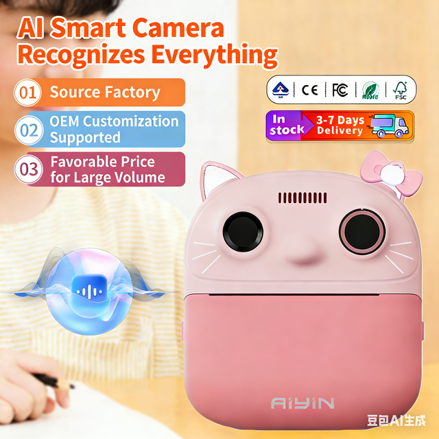 Hot Selling AI Smart Voice Mini Thermal Sticker Printer with Instant Voice-to-Text in Stock