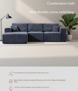 Esponja comprimida al vacío de estilo perezoso, sofá cama individual con funda lavable para sala de estar, precio de fábrica/venta al por mayor - Product Image 2