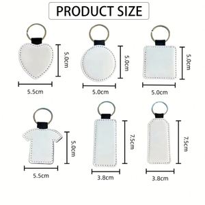 Custom Made PU <b>Leather</b> <b>Keychains</b> with Stainless Steel, for Eco-Friendly Festive Printing and Decorations - Product Image 2