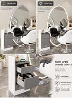 Miroir LED intelligent éclairé directement de l'usine, taille personnalisée, anti-buée, pour salle de bain, avec interrupteur tactile, haut-parleur Bluetooth, IP44, CE, RoHS, OEM