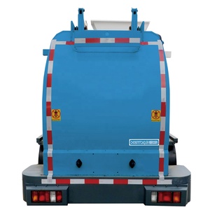 All-Closed Rear Loading Kitchen Garbage / Waste Collection Truck / Vehicle With Bin Tipper And Dumping
