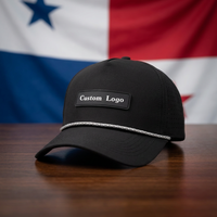 Casquette de baseball imperméable à 5 panneaux avec imprimé camouflage OEM, logo PVC personnalisé, perforations laser respirantes, unisexe, pour sports de plein air