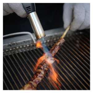 Torches au butane, flamme réglable, lance-flammes portatif en cuivre, allumeur de flamme domestique pour la cuisine - Product Image 5