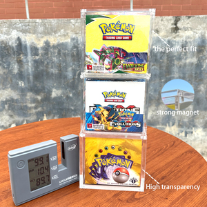 TCG Boîte de rappel transparente personnalisée <span class=keywords><strong>Pokemon</strong></span> <span class=keywords><strong>XY</strong></span> Evolutions Boîtier en acrylique avec couvercle magnétique Vitrine pour cartes <span class=keywords><strong>Pokemon</strong></span> Boîte d'appoint - Product Image 5