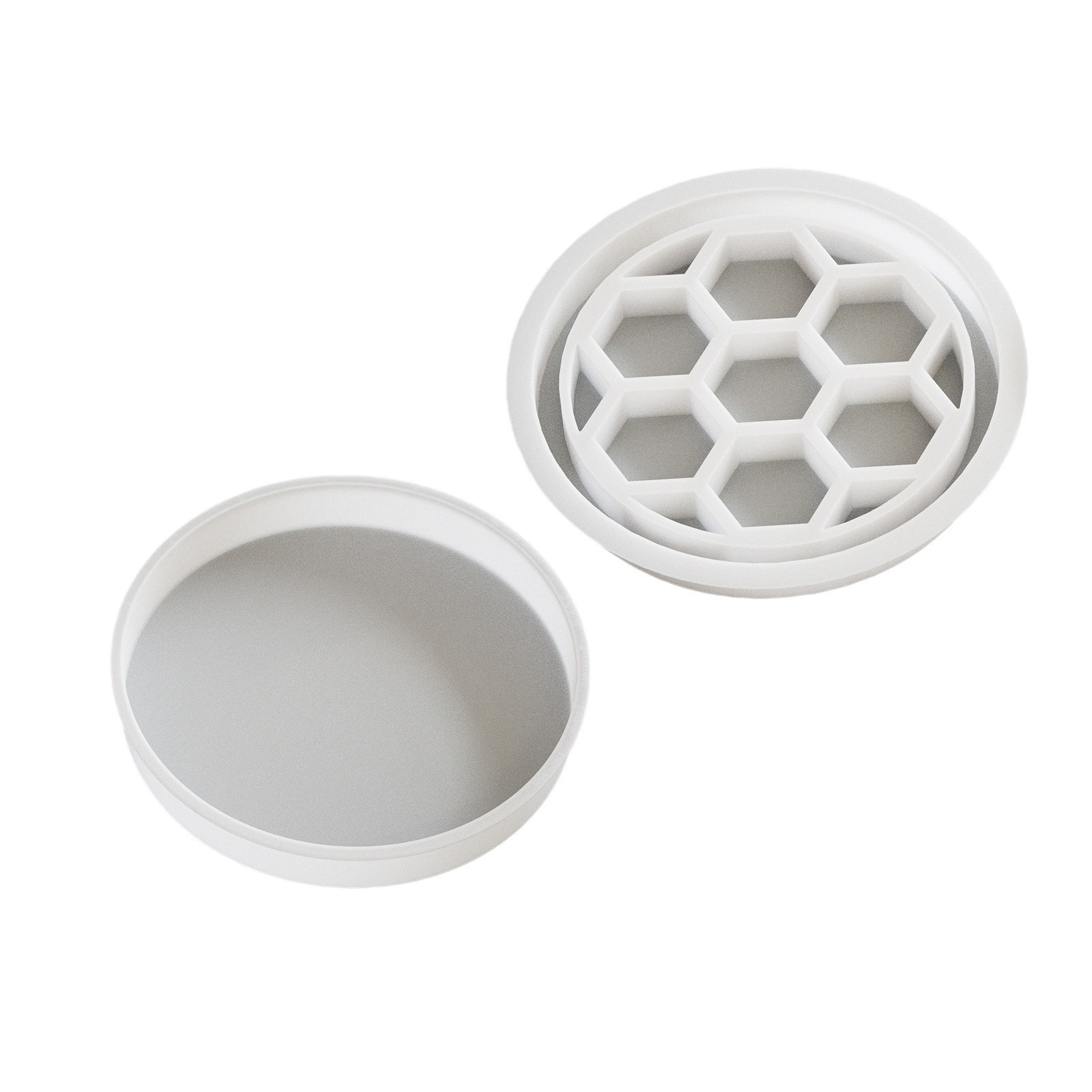 Forme d'abeille blanche