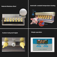 Abreuvoir à lait pour porcelets double face 14 tétines en acier inoxydable Machine d'allaitement pour porcelets Équipement d'élevage Abreuvoir à lait pour porcelets