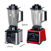 2025 Blender Komersial 3L 3 in 1 Pembuat Smoothie Penghancur Jus Pengolah Makanan Silver Crest Heavy Duty