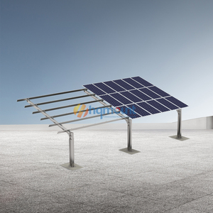 Structure de <span class=keywords><strong>carport</strong></span> solaire photovoltaïque personnalisée <span class=keywords><strong>en</strong></span> acier, système de montage de canopée PV, abri solaire pour voitures - Product Image 3