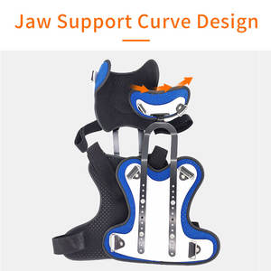 Реабилитационная поддержка перелома шейки матки для взрослых и детей, регулируемая поддержка фиксации шеи и груди - Product Image 4