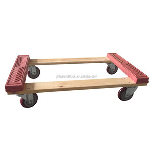 Carretilla de Plataforma de 4 Ruedas Chicago Hard Wood, 32x18 Pulgadas, Capacidad de Carga de 1000 Libras, Carro para Muebles Personalizable OEM - Product Image 2