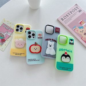 <span class=keywords><strong>Coque</strong></span> arrière antichoc Lichicase avec motifs d'animaux de dessin animé et de fruits pour Tecno Spark Slim Pova Slim, couleur bonbon, finition mate - Product Image 6