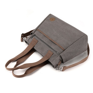 Bolsos de Mano de Lona a la Moda para Mujer, Bolsos de Hombro de Alta Calidad, Marca de Diseñador, Gran Capacidad, Bolso de Compras Simple para Dama - Product Image 5