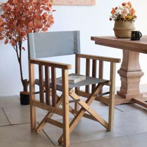 <span class=keywords><strong>Chaise</strong></span> pliante portable en bois de teck avec dossier en <span class=keywords><strong>toile</strong></span> pour extérieur, patio, loisirs, camping et mobilier de jardin - Product Image 3