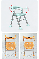 Chaise de douche et de toilette en aluminium pour personnes âgées, avec coussin antidérapant confortable, tabouret de baignoire pour personnes handicapées - Équipement de sécurité pour la salle de bain