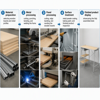 Meubles de dortoir, vente en gros d'usine CE, commode en bois avec 3 étagères pour dortoir et hôtel