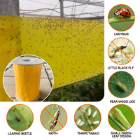 Prix Abordable – Piège Adhésif Jaune Double Face Écologique en Rouleau pour Insectes, Piège à Mouches pour l'Agriculture